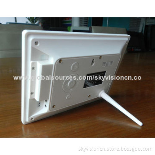 Digital photo frame with color-full panel with motion sensor